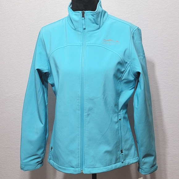 The Bradford Soft Shell Jacket in Glacier Blue by Lauren James Size L - Picture 2 of 15
